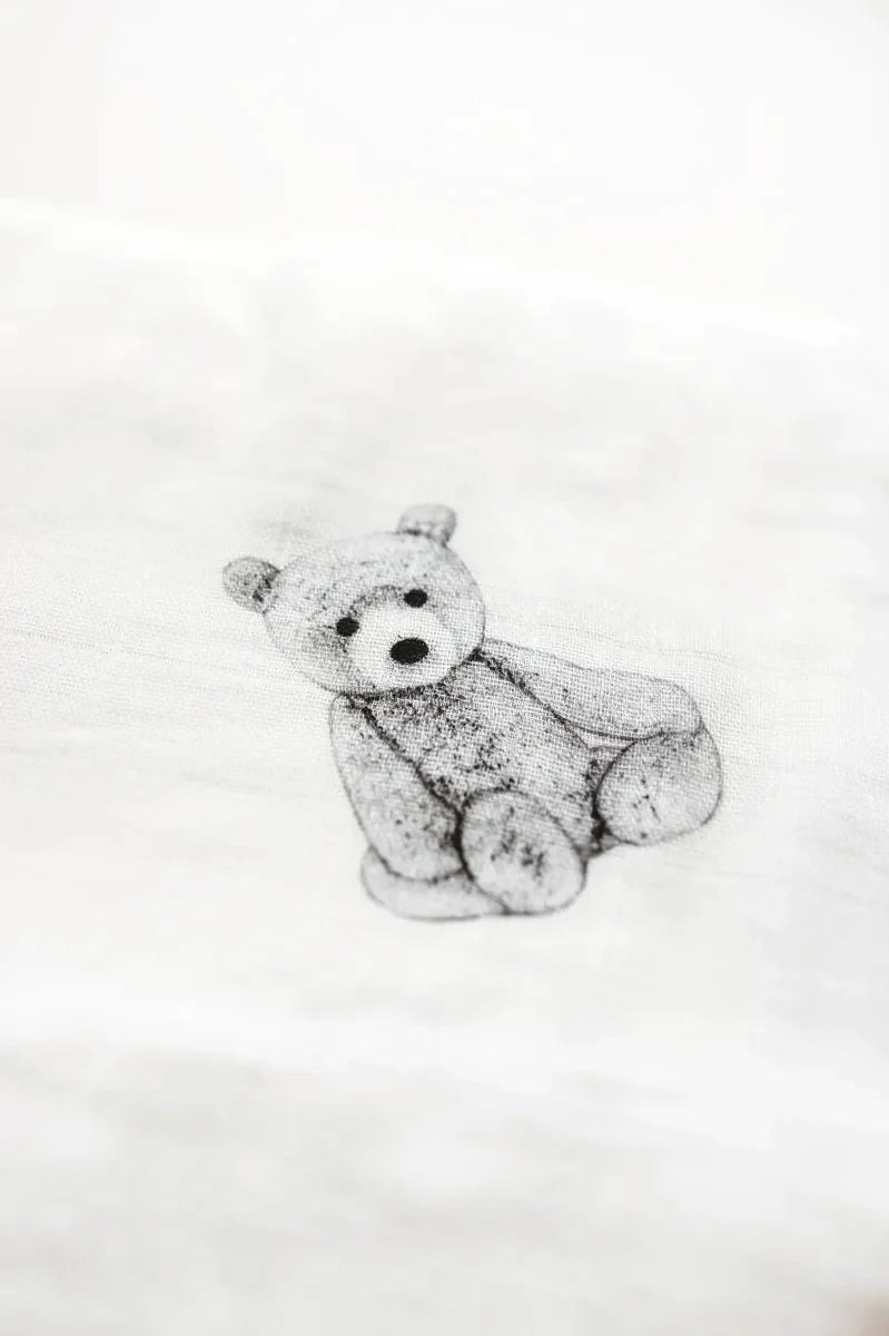 Bamboo & Cotton Muslin Swaddle - SAFARI   FREE UK Delivery