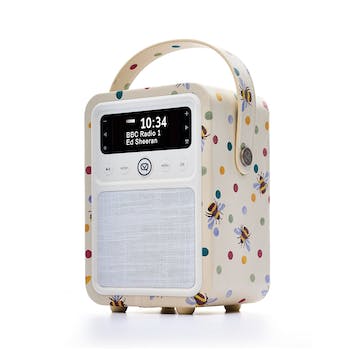 VQ Monty Portable DAB+/FM Bluetooth Radio - Emma Bridgewater & FREE Rechargeable Battery Worth £25   FREE UK Delivery