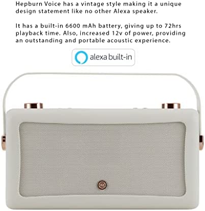 Hepburn Voice by VQ – with Amazon Alexa Voice Control & Portable Bluetooth Speaker
 FREE UK Delivery