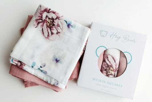 Pack of 3 Muslin Squares      FREE UK Delivery
