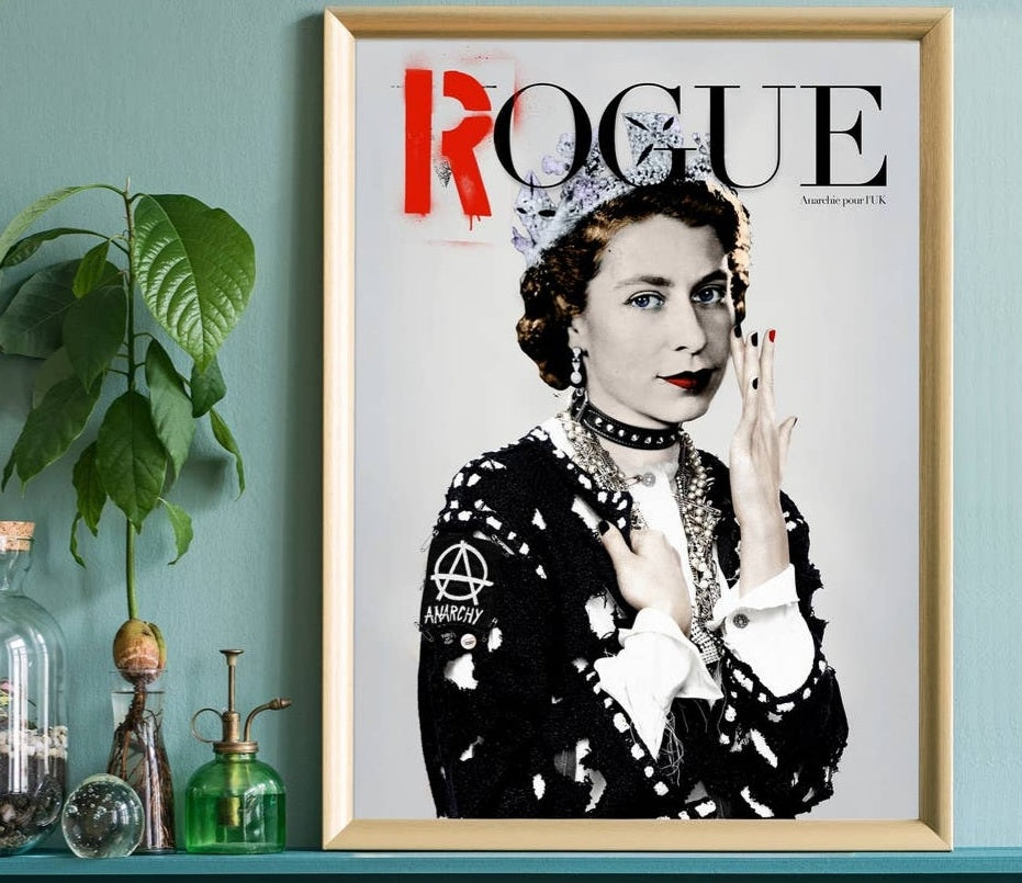 Queen Elizabeth Framed Wall Art FREE UK Delivery