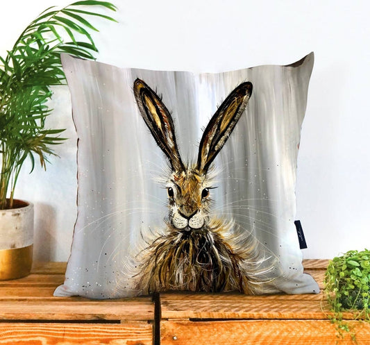 Emma Haines Luxury Hare Cushion FREE UK Delivery