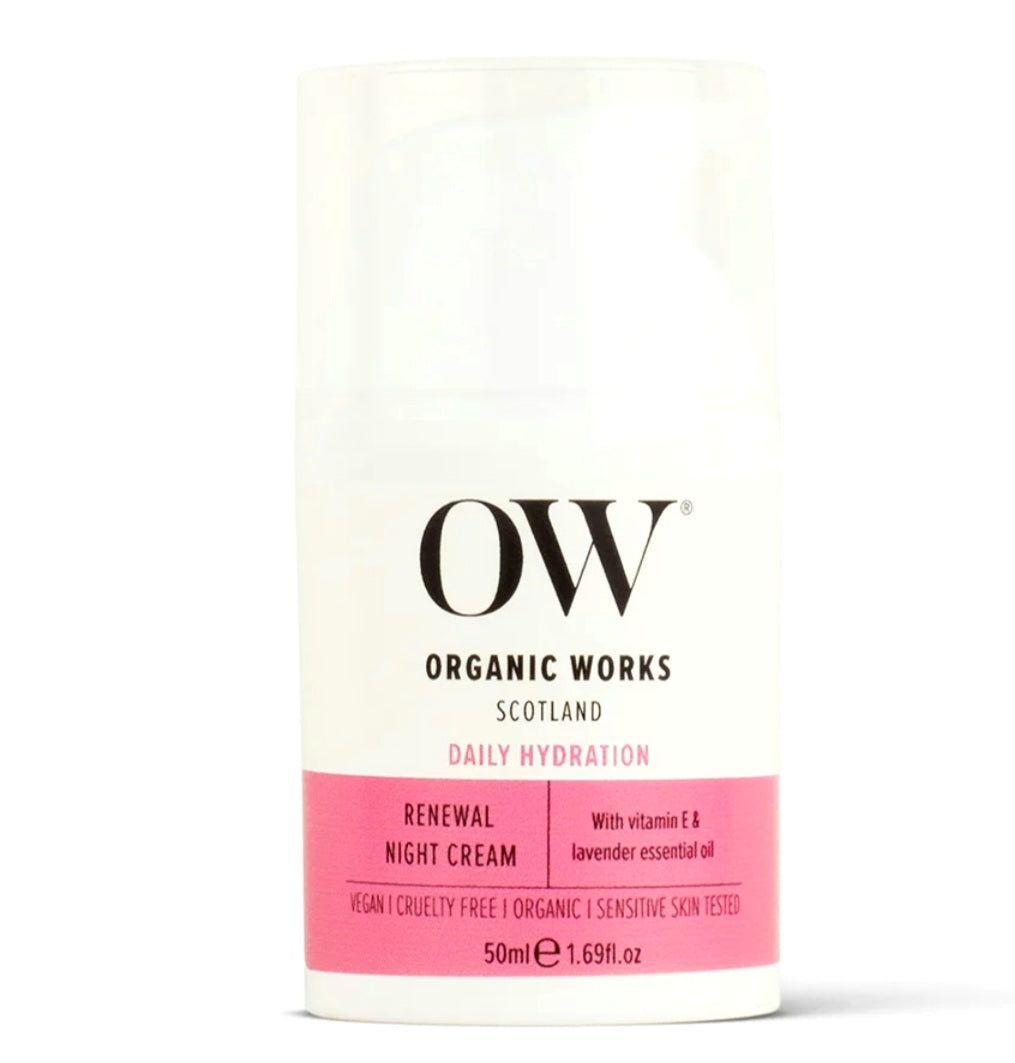 Organic Works Renewal Night Cream FREE UK DELIVERY