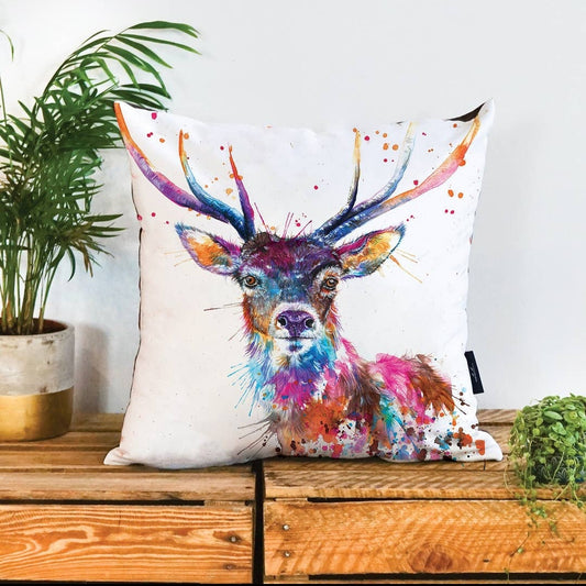 Katherine Williams Luxury Stag Vegan Suede Cushion FREE UK Delivery