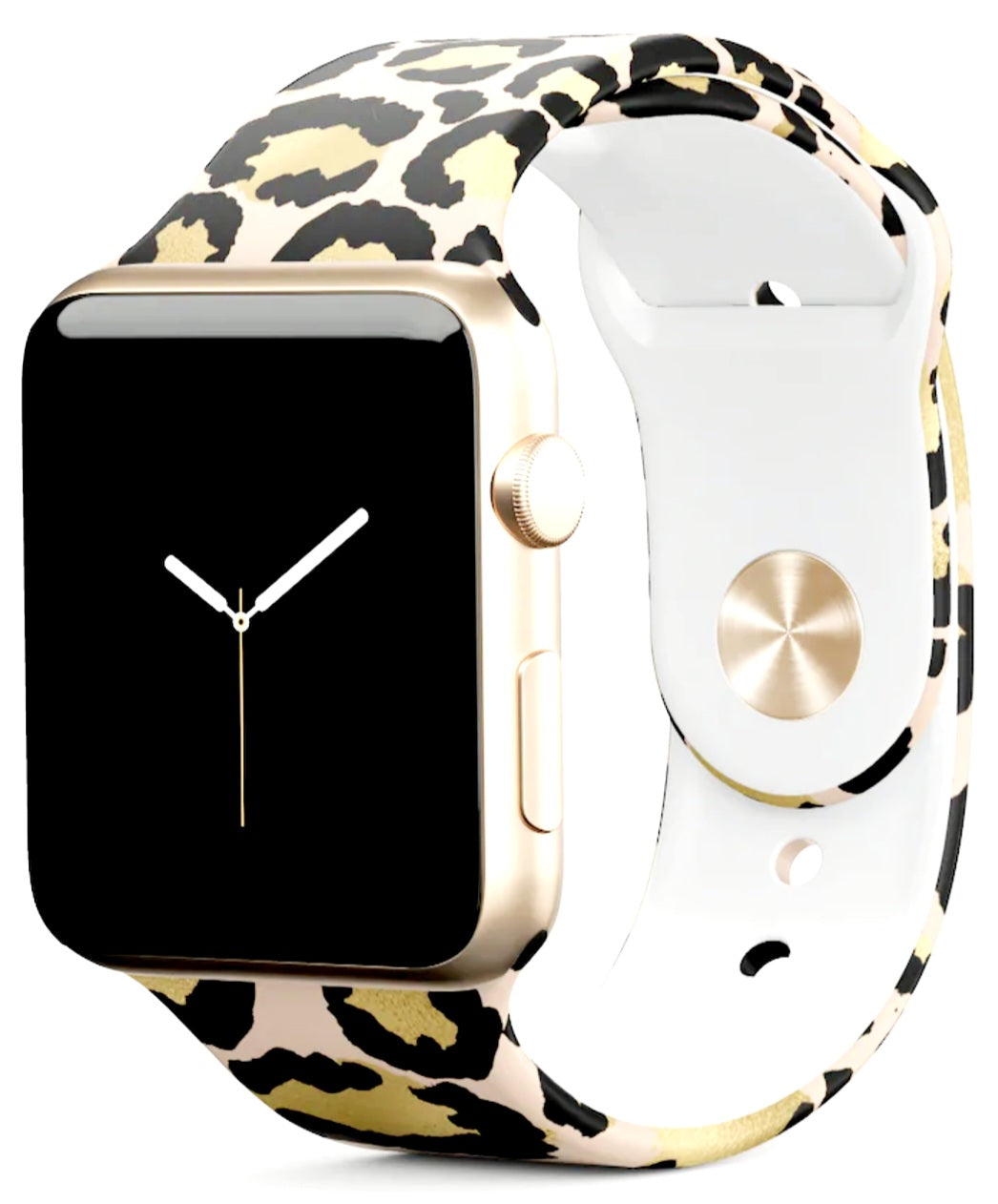 Coconut Lane-Apple Gold Leopard Watch Strap FREE UK Delivery