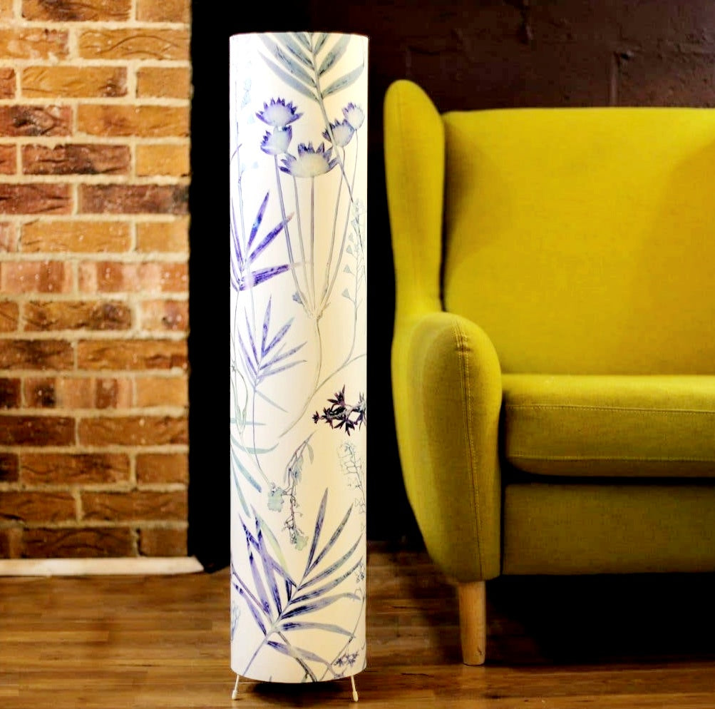 Tall Standing Floor Lamp - Hothouse Fronds  by Gillian Arnold  FREE UK Delivery