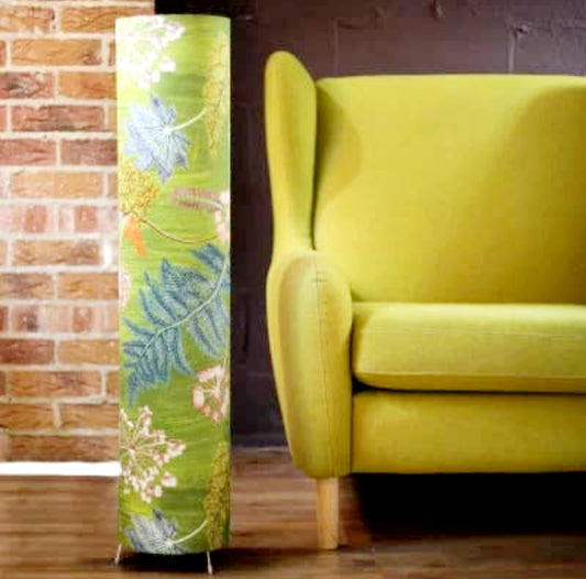 Tall Standing Floor Lamp - Now That's Something Lime  by Gillian Arnold  FREE UK Delivery
