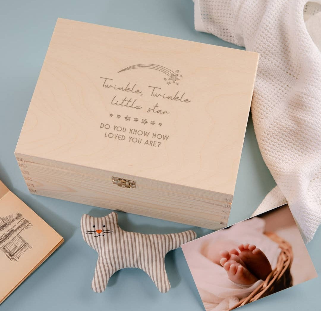 Baby Keepsake Gift Box Various inscriptions      FREE UK Delivery