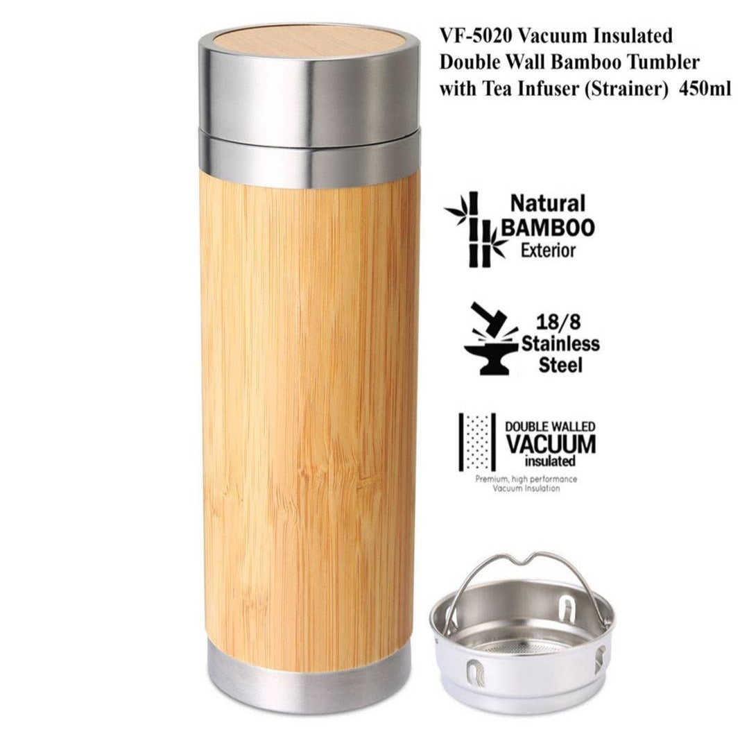 Bamboo Travel Mug with Tea infuser        FREE UK Delivery