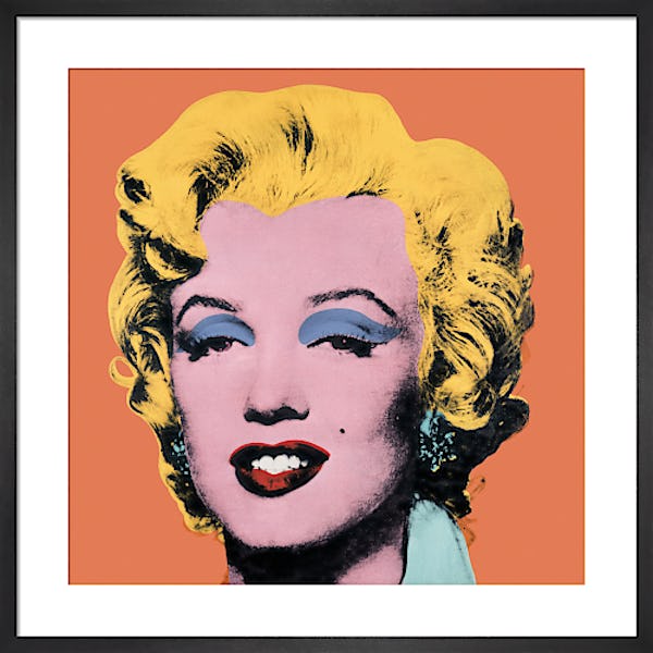 Andy Warhol Framed Licensed Wall Art Marilyn Monroe Orange 1964 FREE UK Delivery