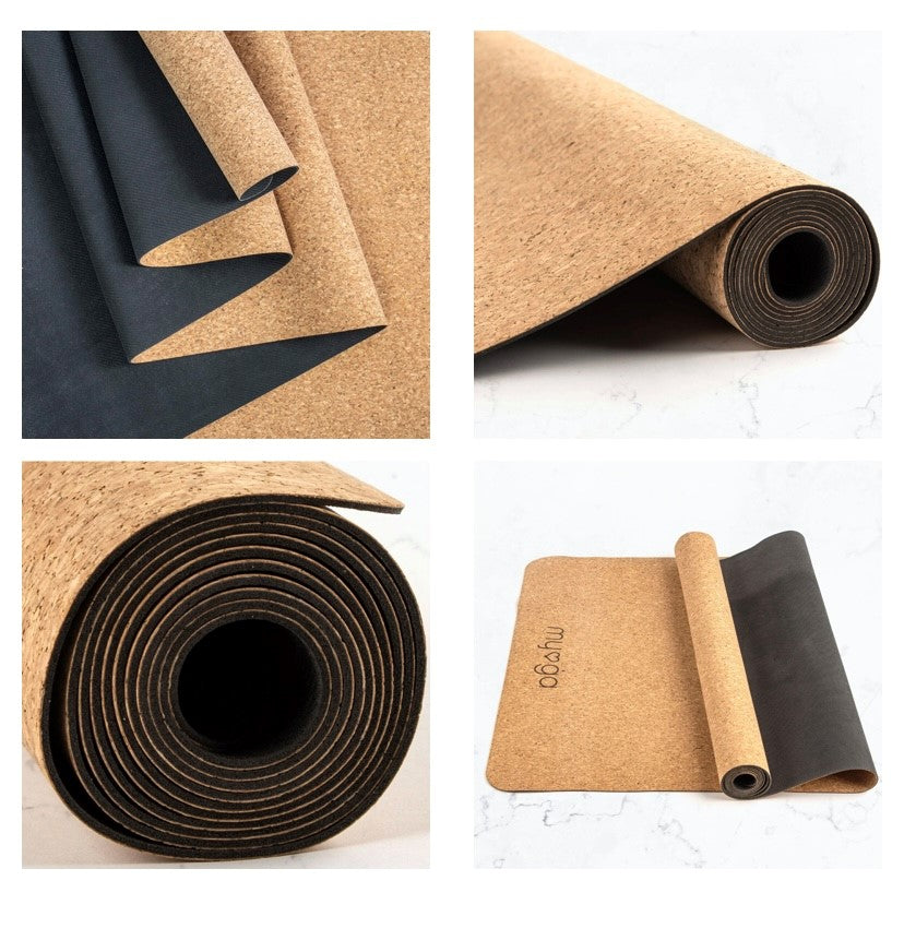 MYGA Cork/Rubber Yoga Mat    FREE UK Delivery