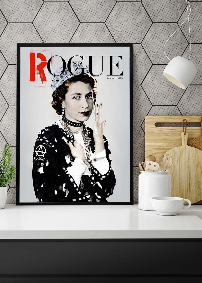 Queen Elizabeth Framed Wall Art FREE UK Delivery