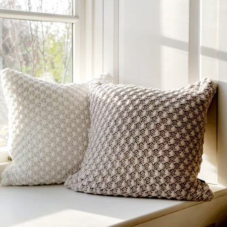 Textured Knit Cushion     FREE UK Delivery