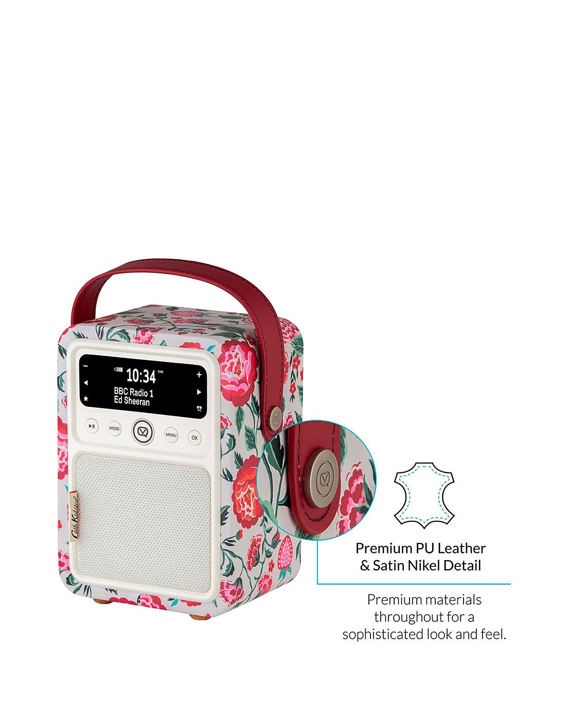VQ Monty Portable DAB+/FM Bluetooth Radio - Cath Kidston FREE Rechargeable Battery Worth £25   FREE UK Delivery